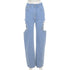 High Waist Slim Straight Pants Ripped Casual Jeans - ROUTINE FASHION